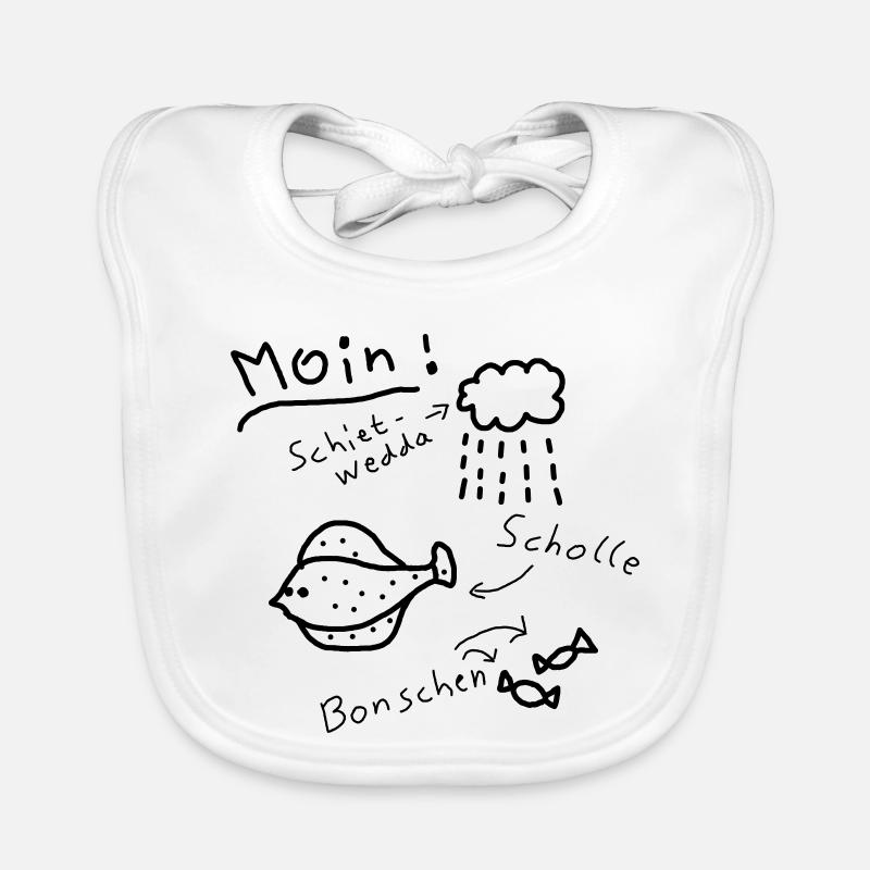 moin norddeutsch typisch plattdeutsch Baby Bio-Lätzchen