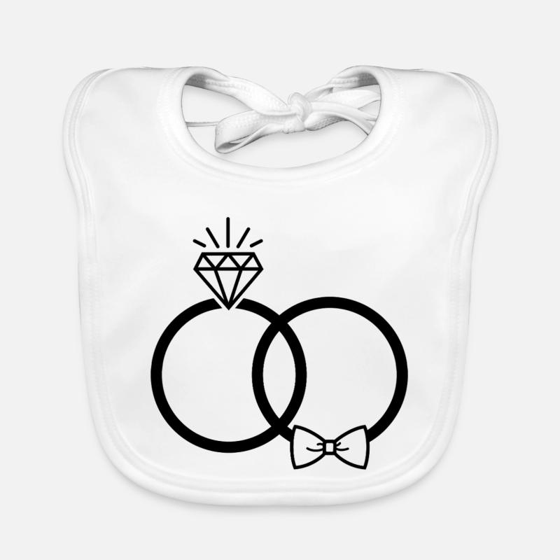 Eheringe Baby Bio-Lätzchen