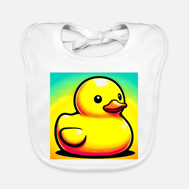 Duckling Duck Duck Duck Organic Baby Bibs