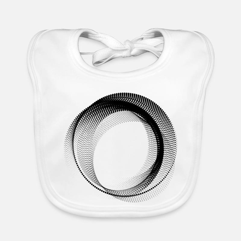 Forme circulaire abstraite Bavoir bio Bébé