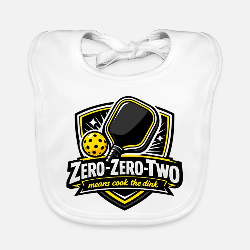 Zero-Zero-Two Pingpong Sieg Design Baby Bio-Lätzchen