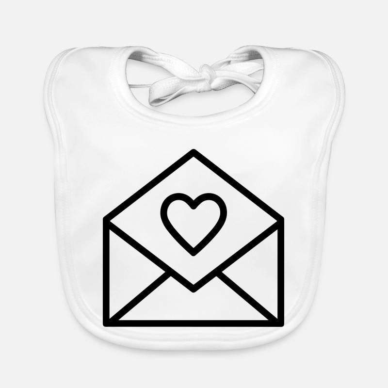 Liebesbrief Baby Bio-Lätzchen