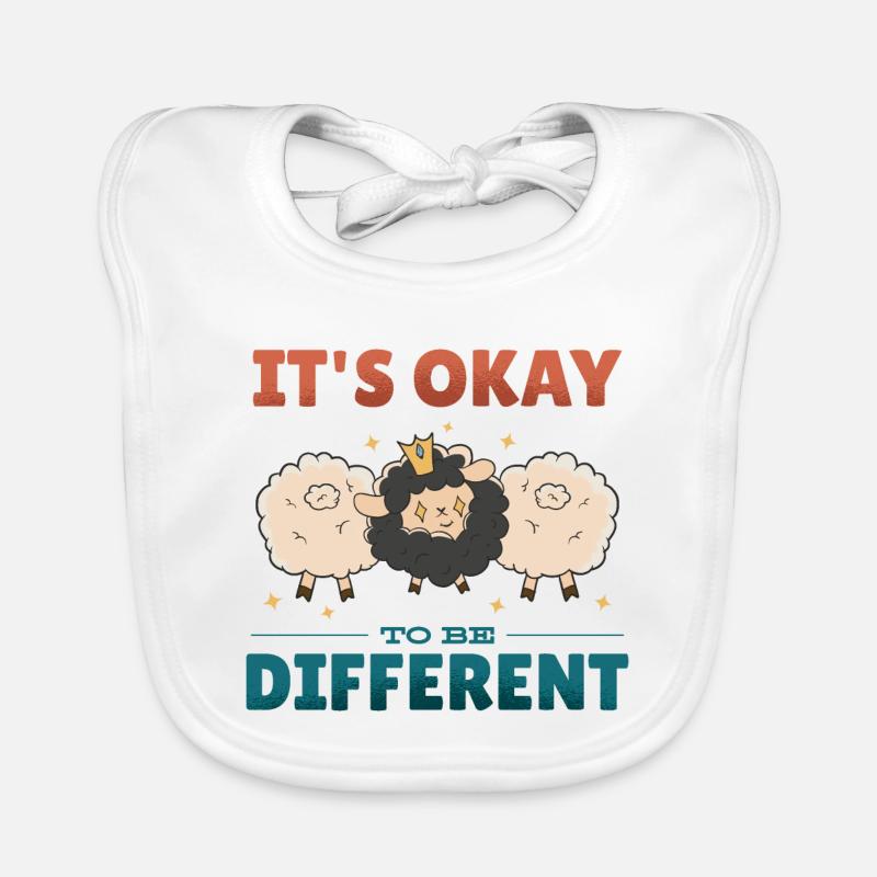 C’est normal d’être différent Bavoir bio Bébé