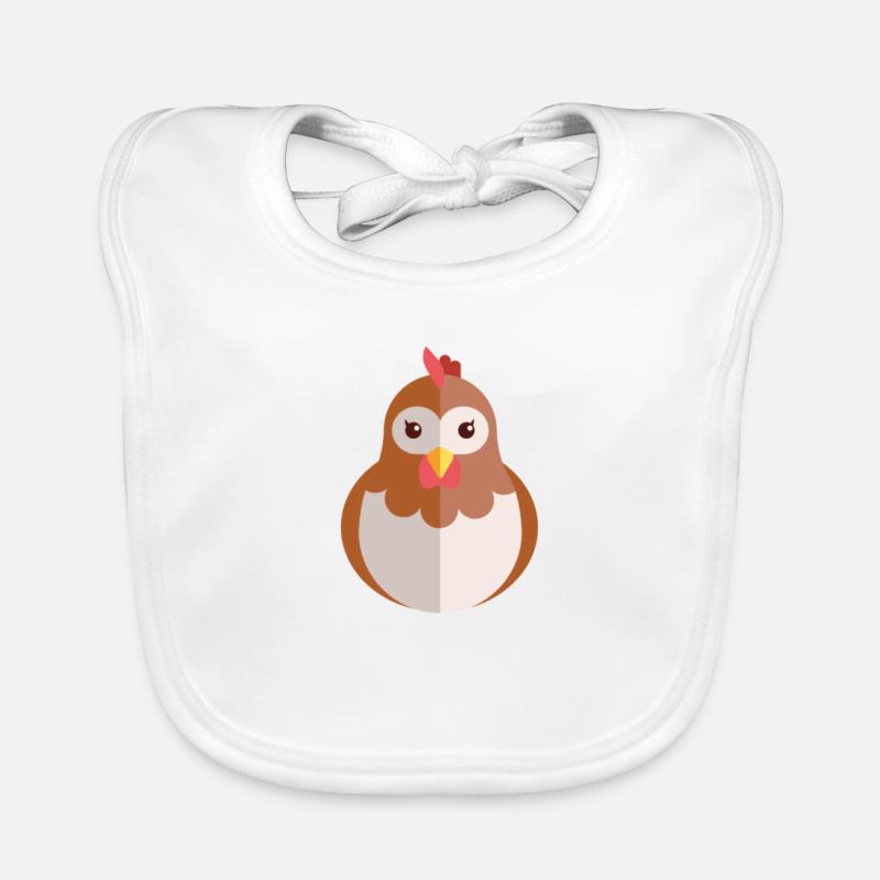 poule Bavoir bio Bébé
