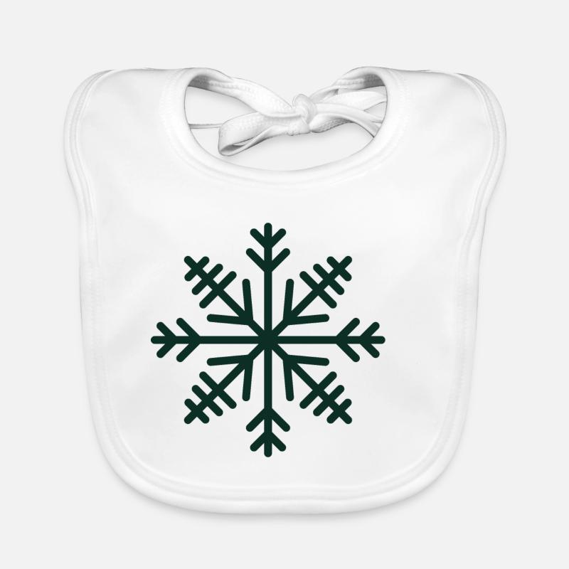 Snowflake Organic Baby Bibs