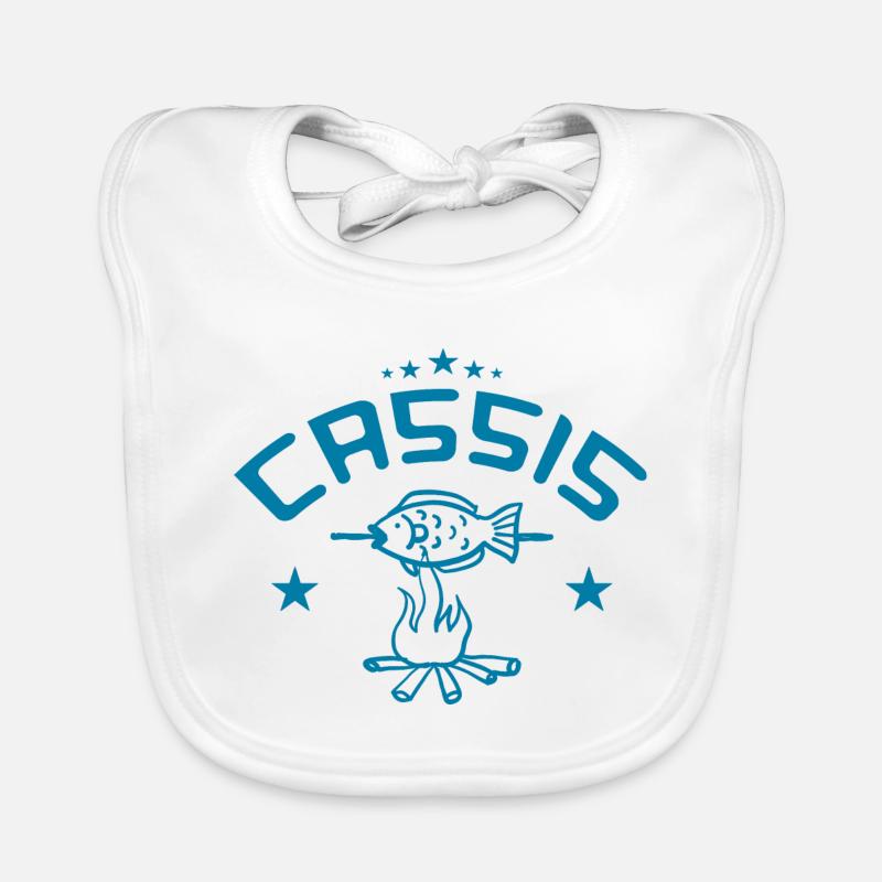 Je peux pas j'ai Cassis - Bavoir bio Bébé - blanc