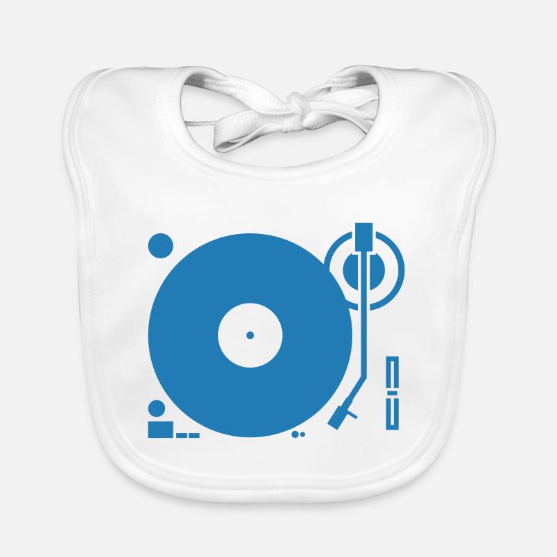 DJ Turntables Turntable Tonearm Record Organic Baby Bibs