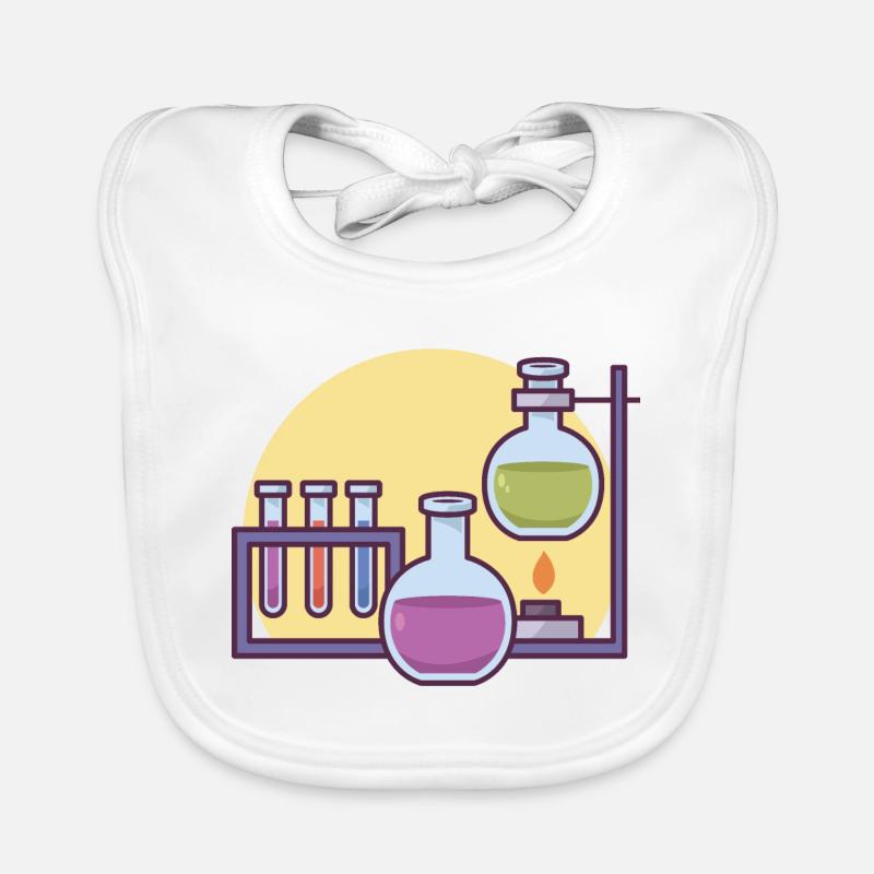 Expérience scientifique à l'école. Bavoir bio Bébé