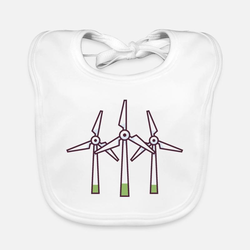 La transition énergétique est un système énergétique important. Bavoir bio Bébé