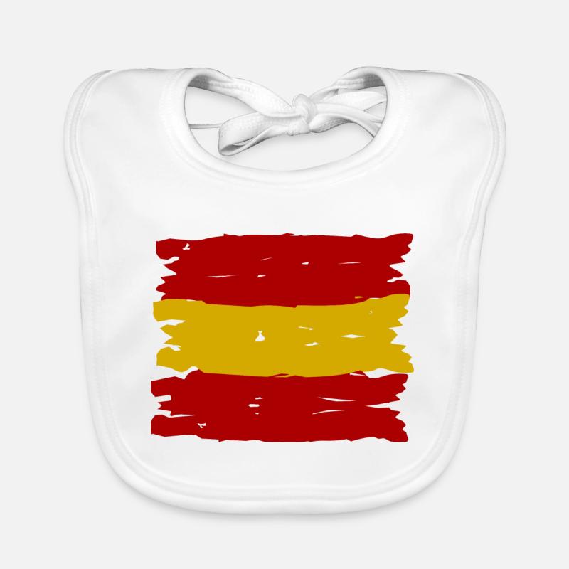Le drapeau espagnol Bavoir bio Bébé