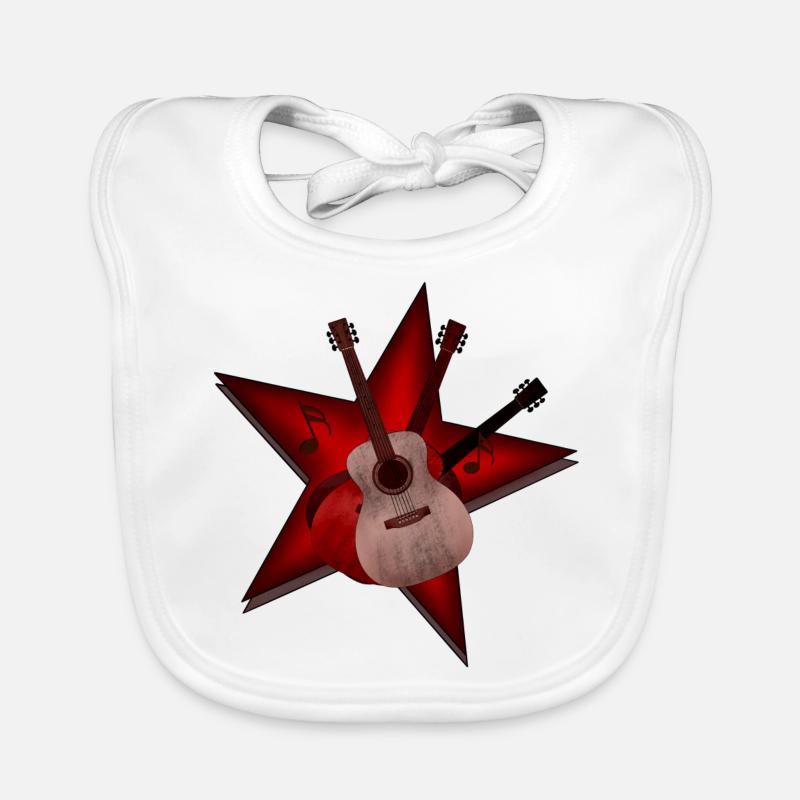 Guitar Star Organic Baby Bibs
