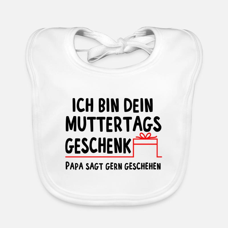 Ich bin dein Muttertagsgeschenk Baby Bio-Lätzchen