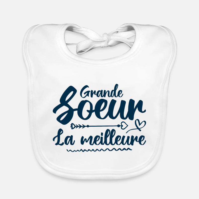 Beste große Schwester Baby Bio-Lätzchen