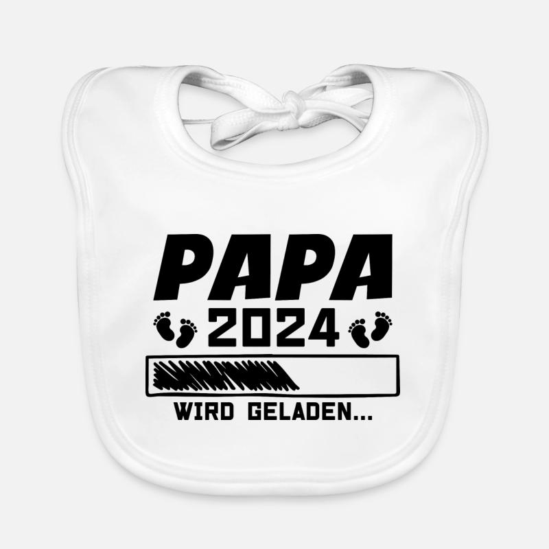 Vater 2024 Werdender Papa Loading 2024 Baby Bio-Lätzchen