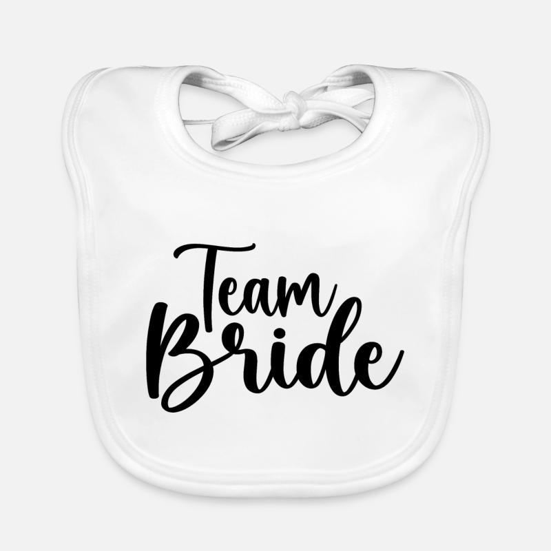 Team Braut Baby Bio-Lätzchen