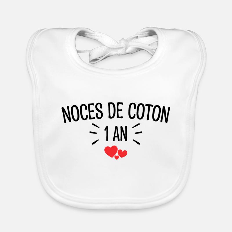 Noces de Coton Bavoir bio Bébé