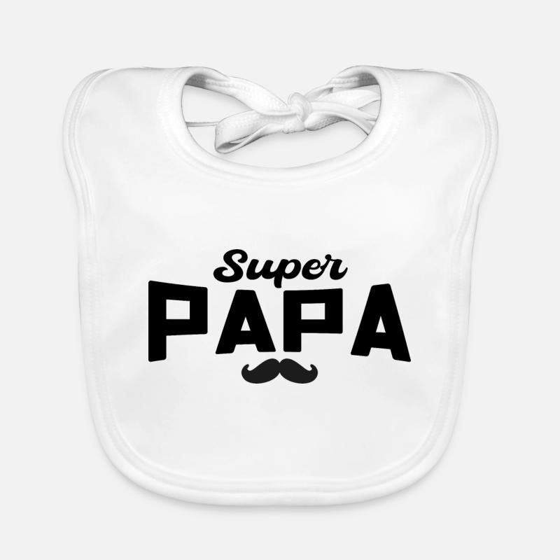 Super Daddy Daddy Geschenk Papa Baby Bio-Lätzchen