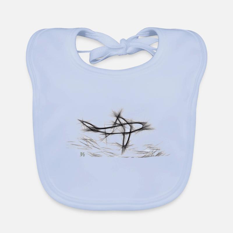 Sauberer Grafikhai Baby Bio-Lätzchen