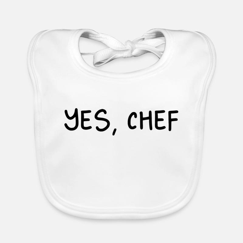 Ja, Chef Professional Sous Chef Lustiger einfacher Text Baby Bio-Lätzchen