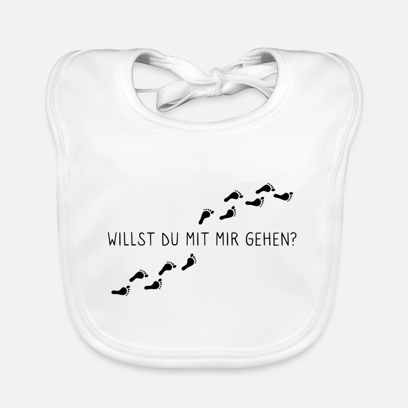 Willst du mit mir gehen? Baby Bio-Lätzchen