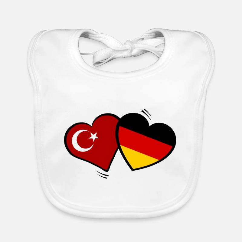 Turcs Cœurs Allemands Bavoir bio Bébé