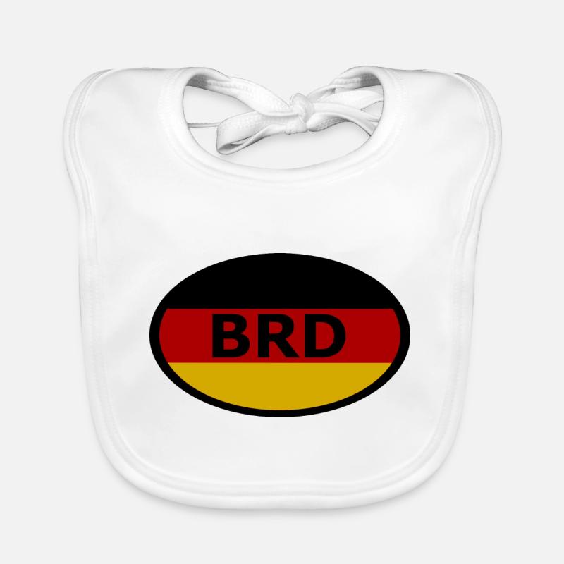 Der BRD Aufkleber Baby Bio-Lätzchen
