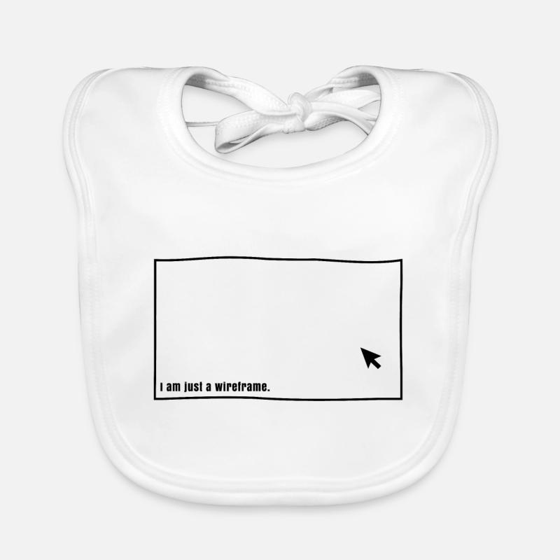 ux ui user experience wireframe website concept Organic Baby Bibs