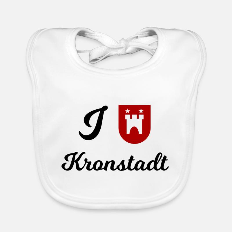Ich liebe Kronstadt Baby Bio-Lätzchen