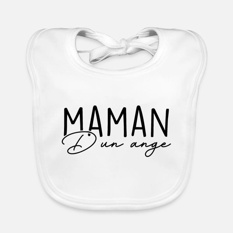 Maman d'un Ange Bavoir bio Bébé