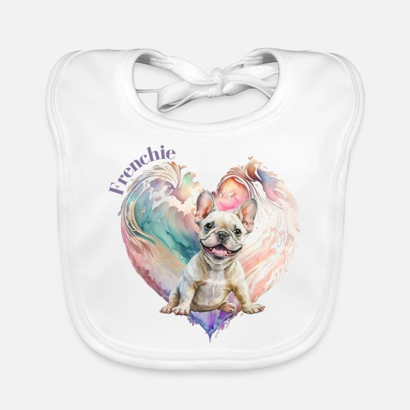 frenchie love Organic Baby Bibs