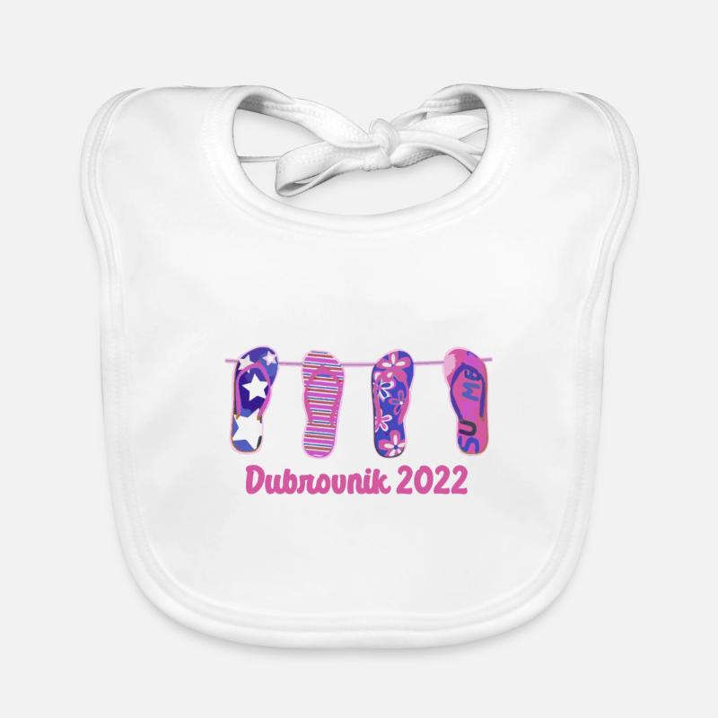 Dubrovnik 2022,flip flops,sommer,Dubrovnik,jga Baby Bio-Lätzchen