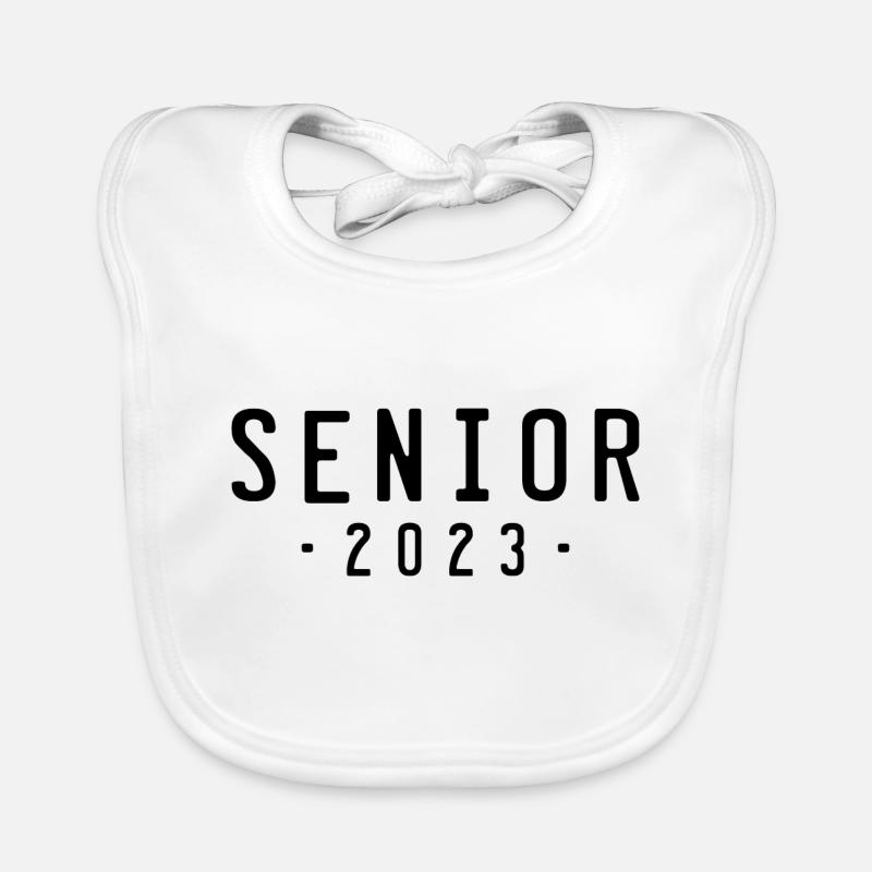 Senior 2023 Classe de 2023 Bavoir bio Bébé