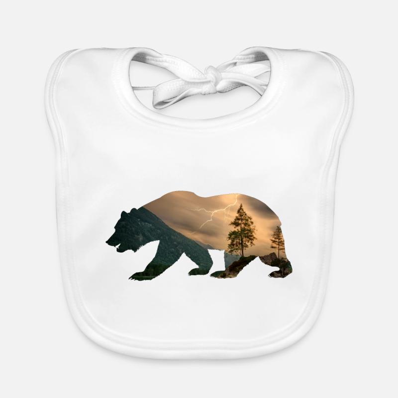 Bear Forest Nature - Gift Organic Baby Bibs
