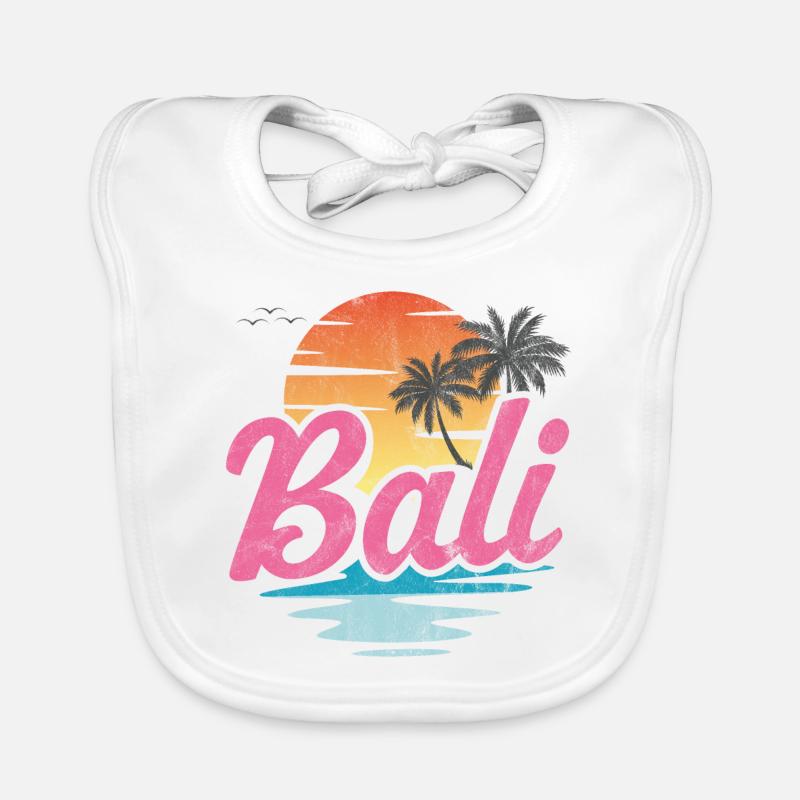 Plage de Bali Bavoir bio Bébé