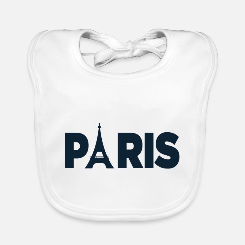 Paris, Eifelturm Baby Bio-Lätzchen