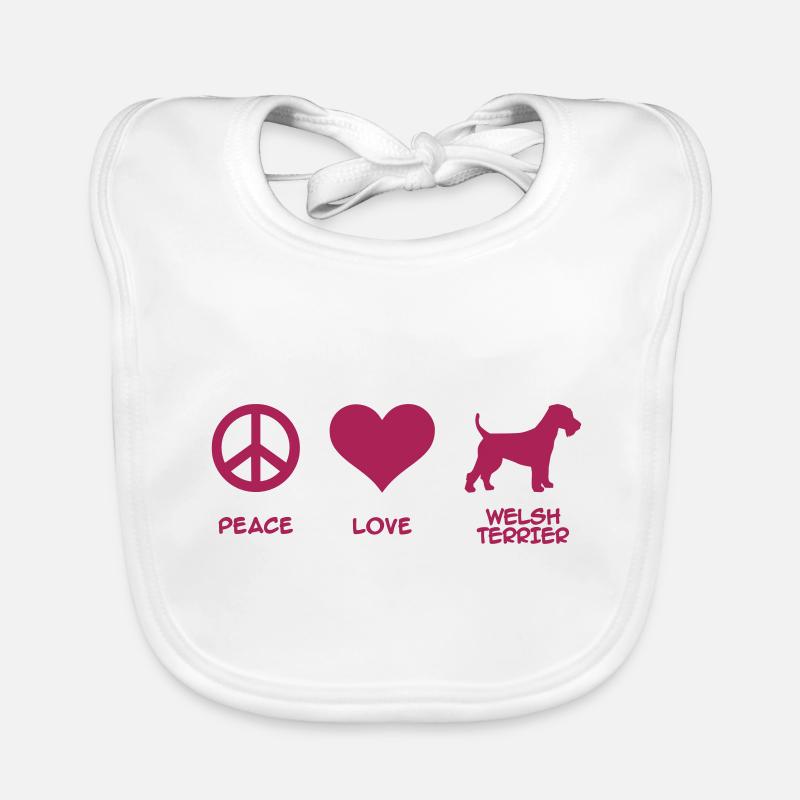 Welsh Terrier Organic Baby Bibs