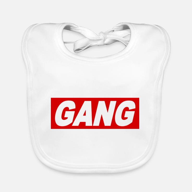 GANG cooler Spruch Obey Zeichen Geschenkidee Baby Bio-Lätzchen