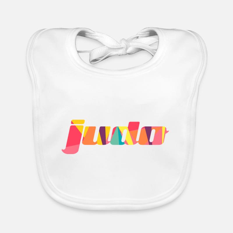 Judo - Baby Bio-Lätzchen - Weiß