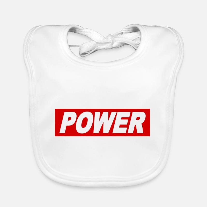 POWER cool sort Obey signe idée de cadeau Bavoir bio Bébé