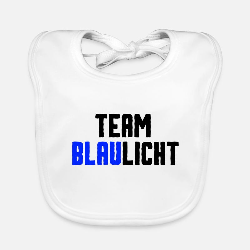 Team blue light Organic Baby Bibs