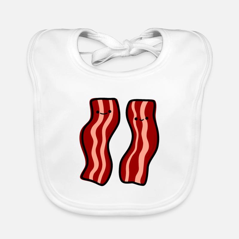 Happy Bacon Organic Baby Bibs