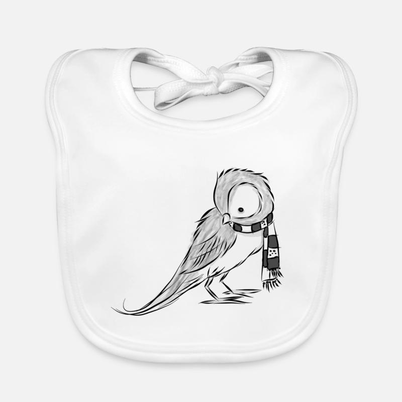 Till Owl without mirror Organic Baby Bibs