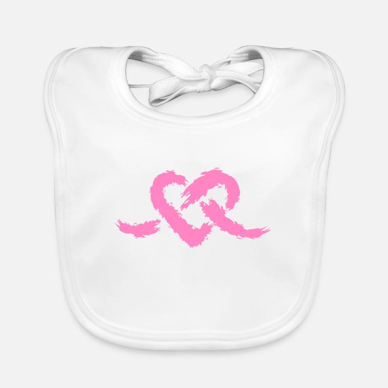 Noeud coeur Bavoir bio Bébé
