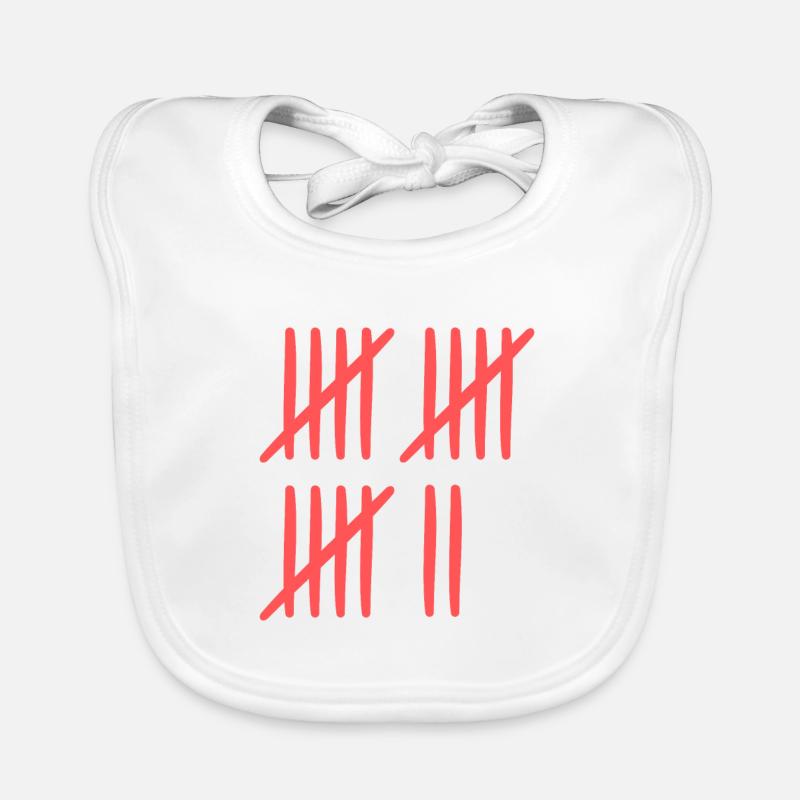 Tally sheet 17 years old Organic Baby Bibs