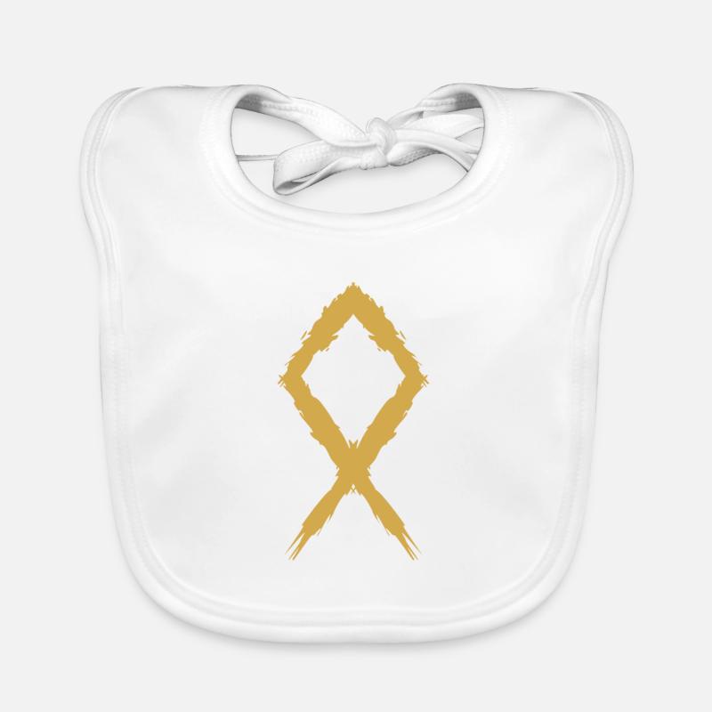 Othila Rune Symbol Baby Bio-Lätzchen
