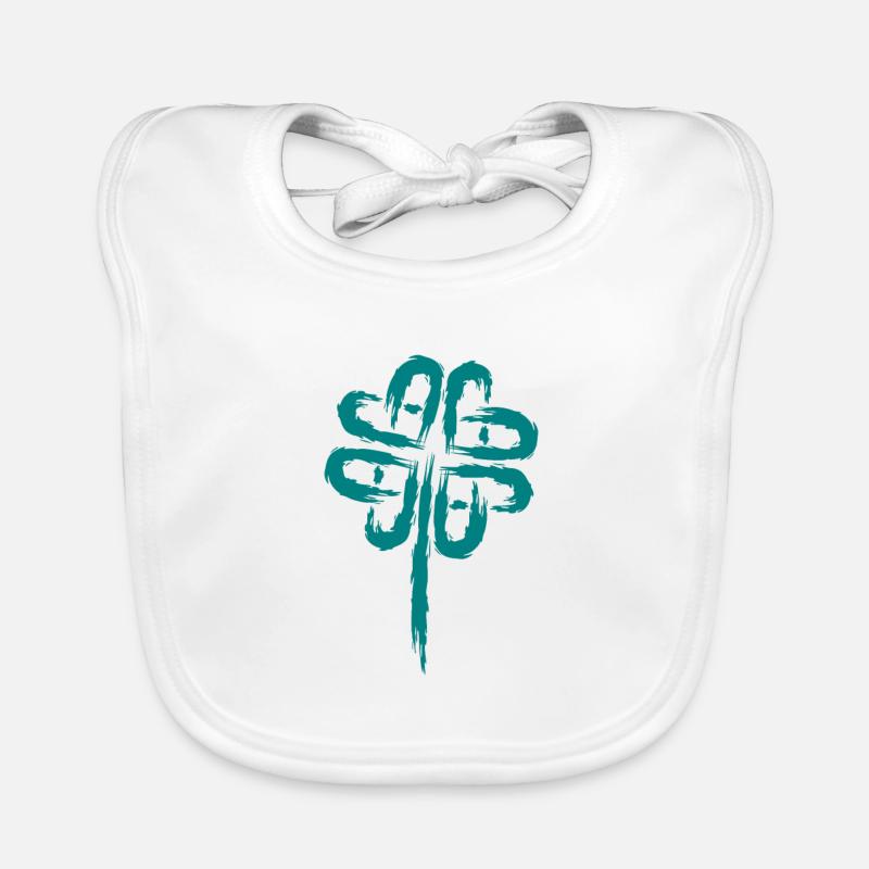 Cloverleaf Symbol Celtic Symbols Organic Baby Bibs