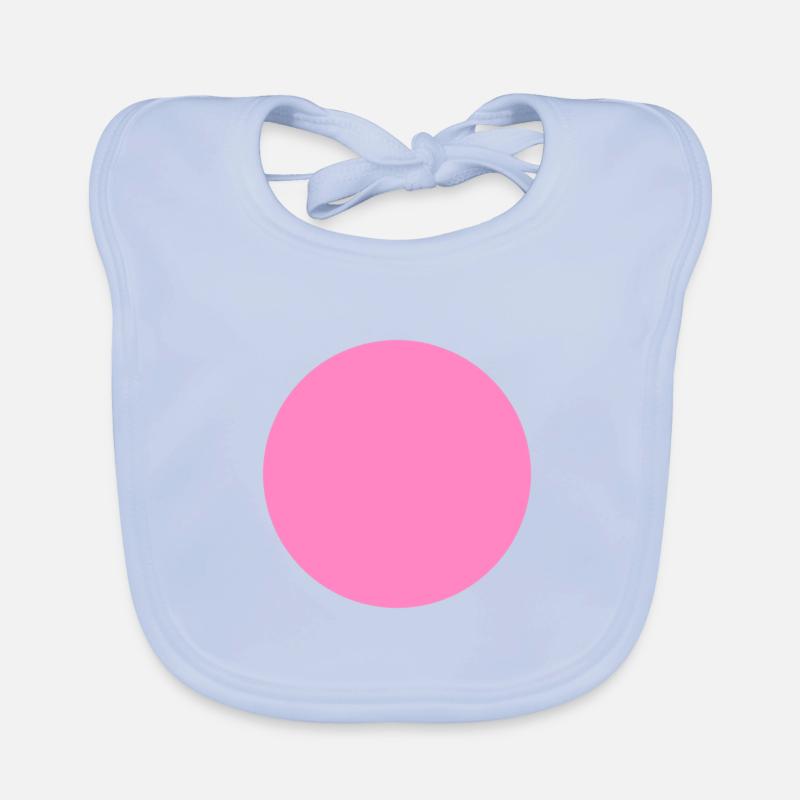 Cercle Symbole Rose Bavoir bio Bébé