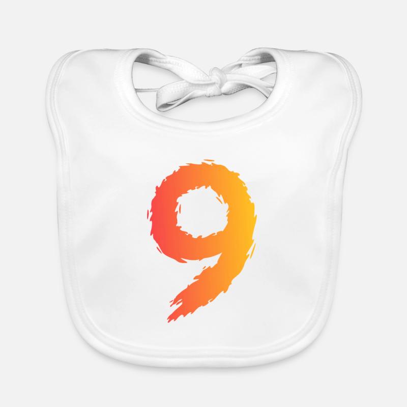 9. Geburtstag Baby Bio-Lätzchen