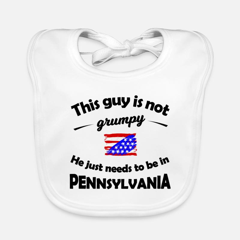 Chez lui en Pennsylvanie Bavoir bio Bébé