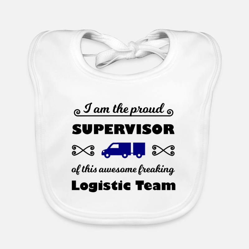 The Logistics Supervisor Organic Baby Bibs